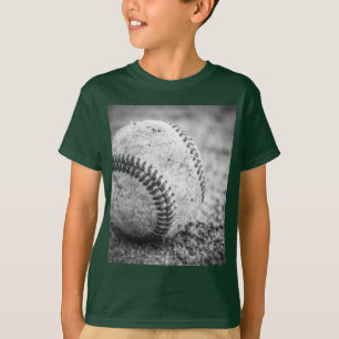 Baseball in Black and White Tee