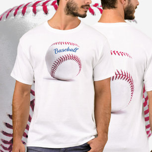 Baseball in Red White och Blue T-Shirt