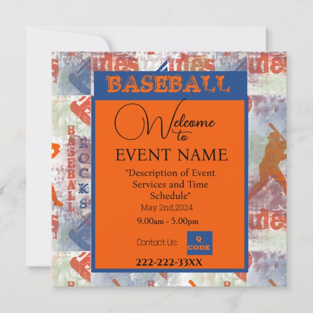 BASEBALL INBJUDNINGAR (Framsida)