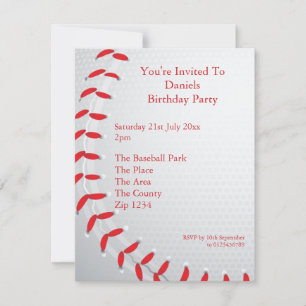 Baseball Inbjudningar