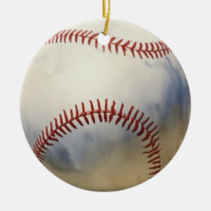 Baseball inspiration julgransprydnad keramik
