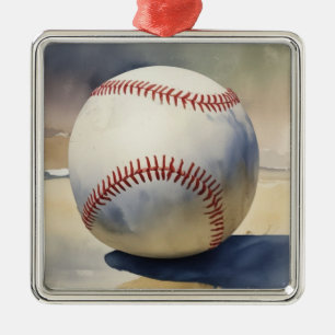 Baseball inspiration julgransprydnad metall