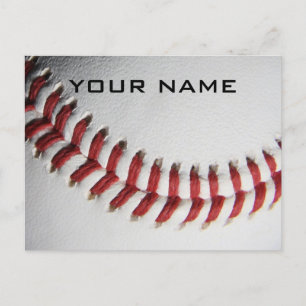 Baseball inspiration lägg till ditt namn helg vykort