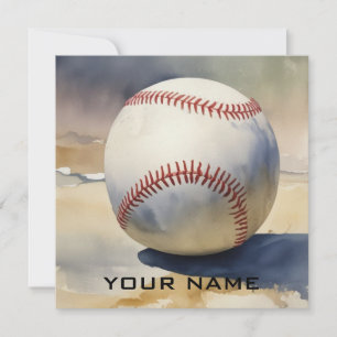 Baseball inspiration lägg till ditt namn julkort