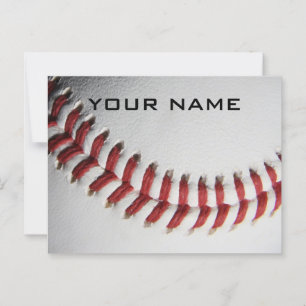 Baseball inspiration lägg till ditt namn vykort
