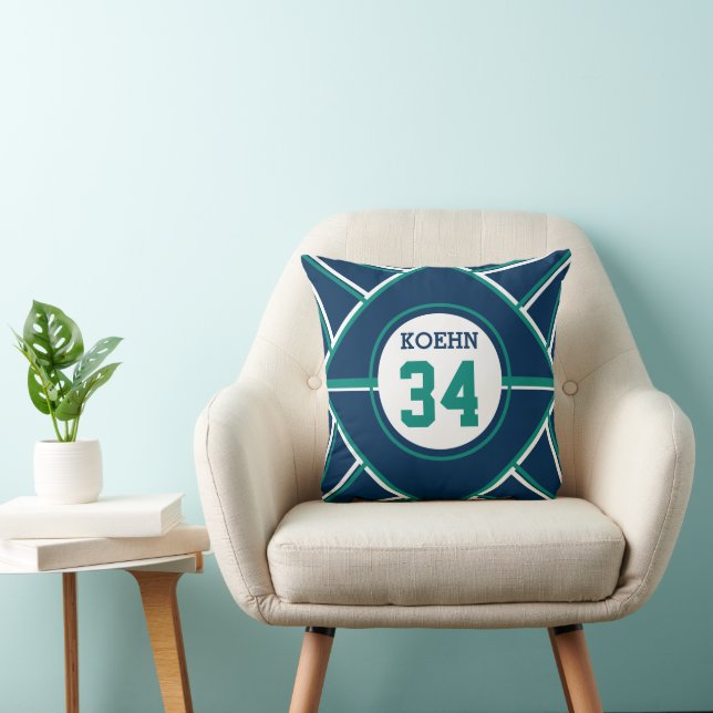 Baseball inspirerade dekorativ kudde (Stol)