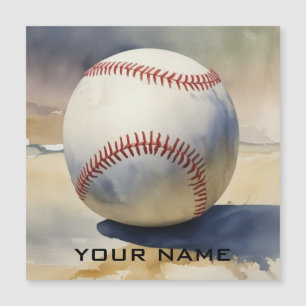 Baseball Inspirerande Lägg till Ditt Namn Magnetis