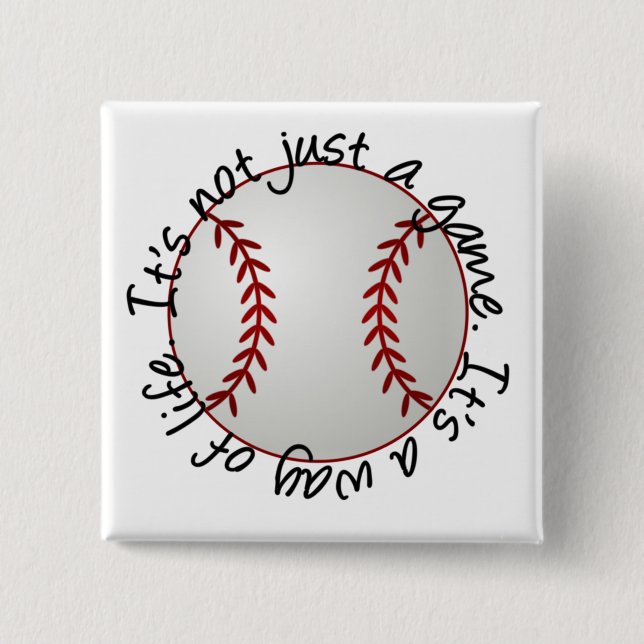 Baseball-inte precis en lek knapp (Framsida)