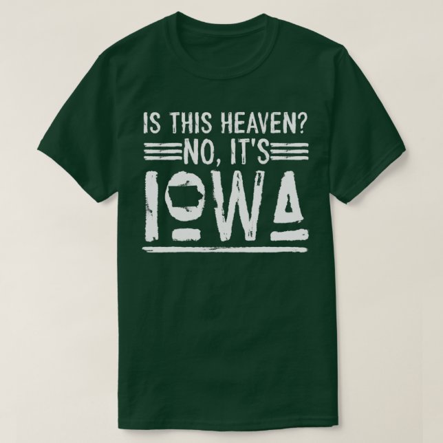 Baseball Iowa är den här himlen på sin iowa T Shirt (Design framsida)