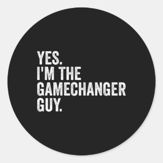 Baseball Ja, jag är Gamechanger Guy Runt Klistermärke