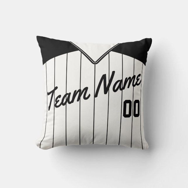 Baseball Jersey Anpassade Template Pillow Kudde (Framsida)