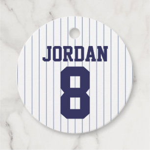 Baseball Jersey - Idrottsteme-Födelsedagsfesten Gåvor Etiketter