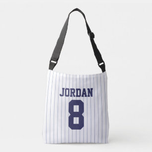 Baseball Jersey med eget namn och nummer Axelväska