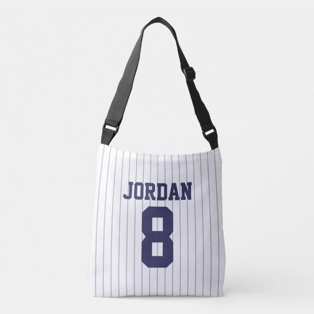 Baseball Jersey med eget namn och nummer Axelväska (Framsida)