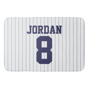 Baseball Jersey med eget namn och nummer Badrumsmatta