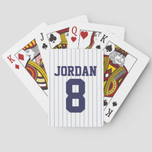 Baseball Jersey med eget namn och nummer Casinokort