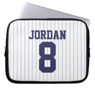 Baseball Jersey med eget namn och nummer Laptop Fodral
