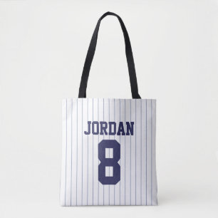 Baseball Jersey med eget namn och nummer Tygkasse