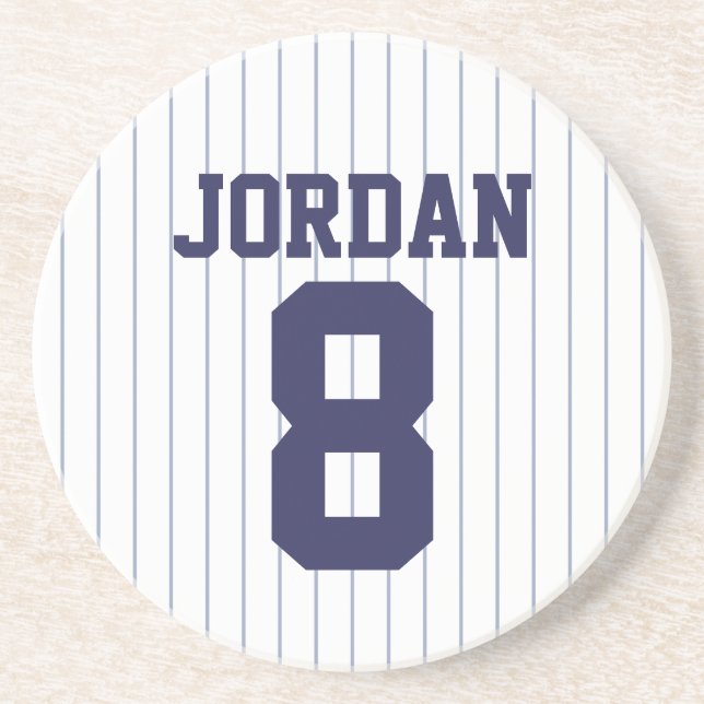 Baseball Jersey med eget namn och nummer Underlägg (Framsidan)