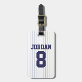 Baseball Jersey med nummer Bagagebricka