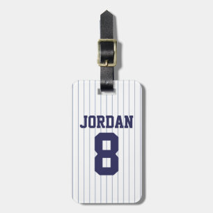 Baseball Jersey med nummer Bagagebricka