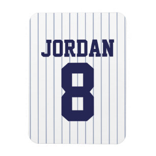 Baseball Jersey med nummer Magnet