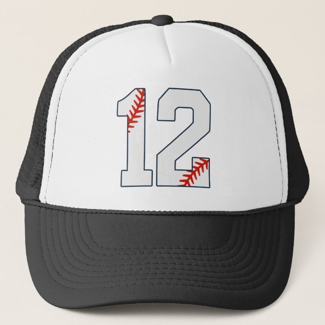 Baseball Jersey Number 12 Keps (Framsida)