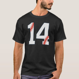 Baseball Jersey Number 14 T Shirt