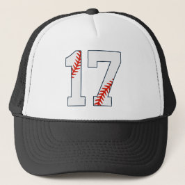 Baseball Jersey Number 17 Keps