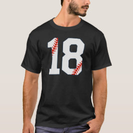 Baseball Jersey Number 18 T Shirt
