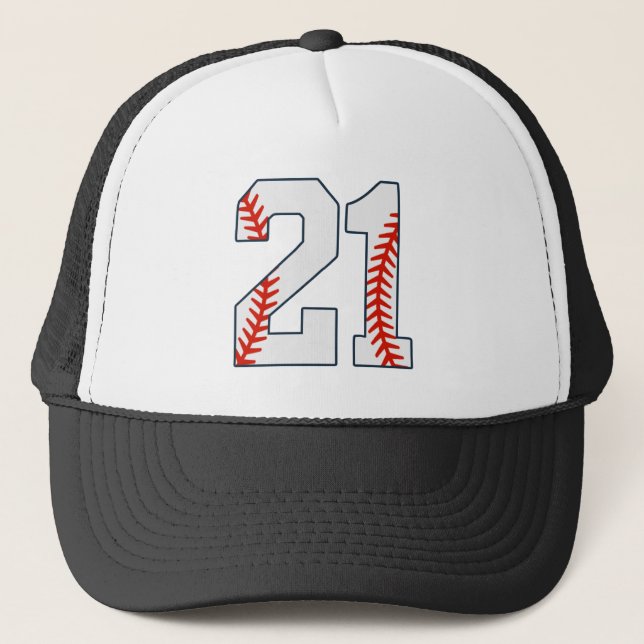 Baseball Jersey Number 21 Keps (Framsida)
