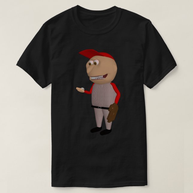 Baseball Johnny (Red Fielder) T-shirt (Design framsida)