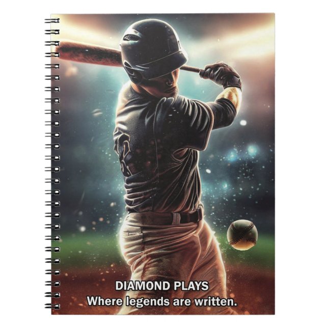 Baseball Journal Anteckningsbok (Framsidan)
