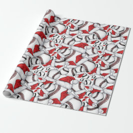 Baseball jul med jultomten presentpapper