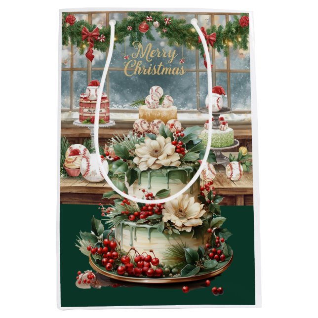 Baseball jul tema i bageri för pappa (Framsidan)