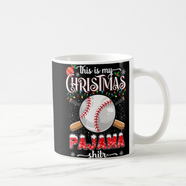 Baseball-julgåva.. Det här är min jul Paja Kaffemugg (Höger)