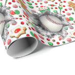 Baseball julgåva presentpapper<br><div class="desc">Kreativ baseball helgdag-julklapp eller party-dekoration som innehåller julgodis,  kakor och basebollar.</div>