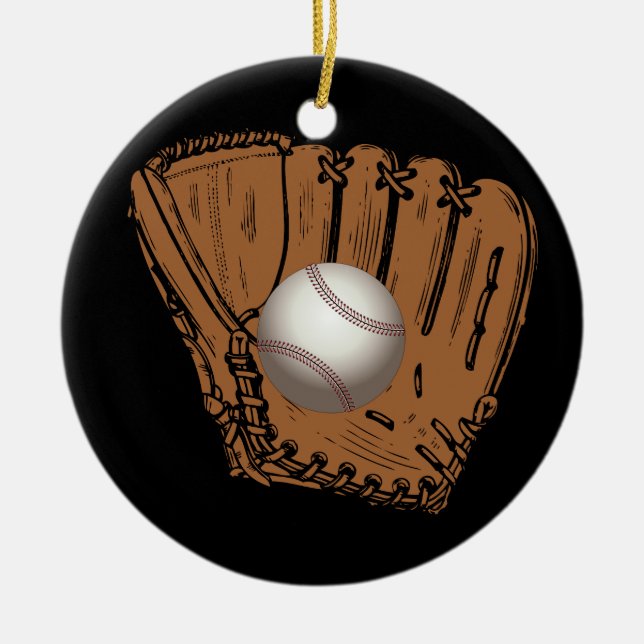 Baseball, Julgransprydnad Keramik (Framsidan)