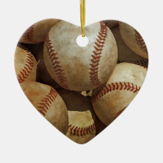 Baseball Julgransprydnad Keramik (Framsidan)