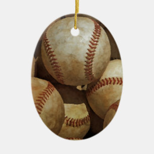 Baseball Julgransprydnad Keramik