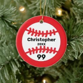 Baseball Julgransprydnad Keramik