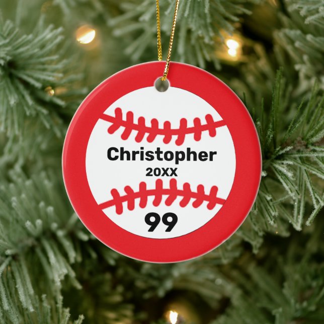 Baseball Julgransprydnad Keramik (Träd)