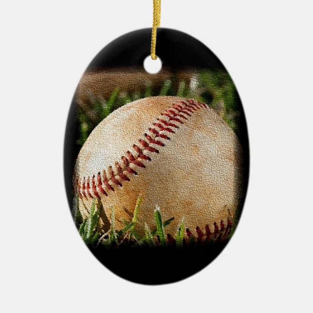 Baseball Julgransprydnad Keramik (Framsidan)