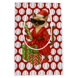 Baseball-jultema för Cat Lovers