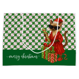 Baseball-jultema för Cat Lovers