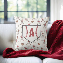 Baseball jultomte Monogram Kudde