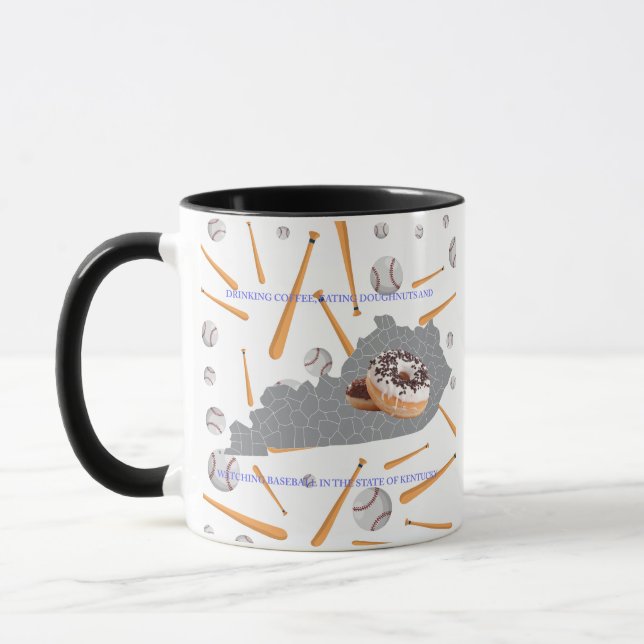 Baseball, kaffe och munkar i Kentucky  Mugg (Vänster)