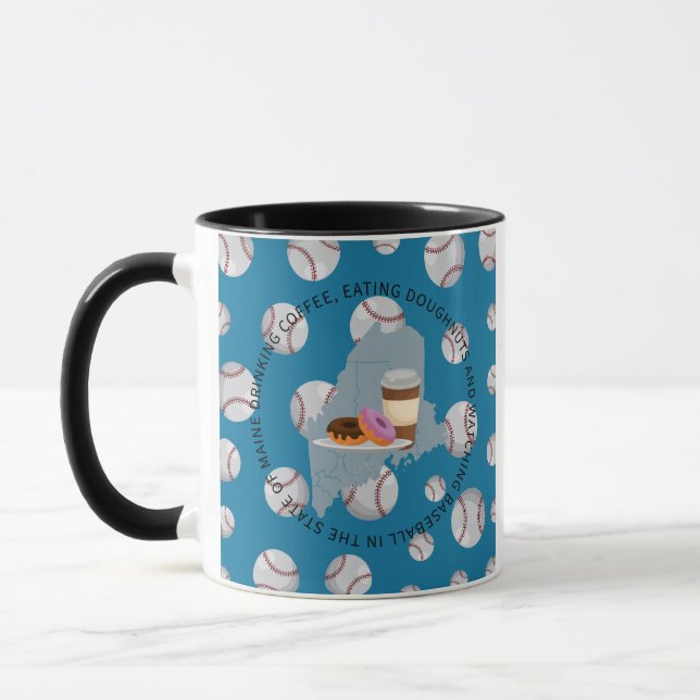 Baseball, kaffe och munkar i Maine Mugg (Vänster)