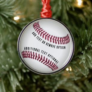 Baseball Kärlek jul Julgransprydnad Metall