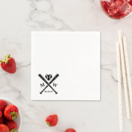 Baseball Kärlek Pappersservett